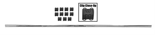 UPPER BED MOLDING 1962-66 SHORT BED CHEVY TRUCK W/CLIPS