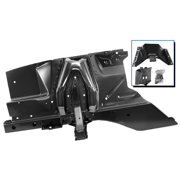 1967 1968 Ford Mustang Shock Tower & Apron Assembly - Right (Passenger) Side