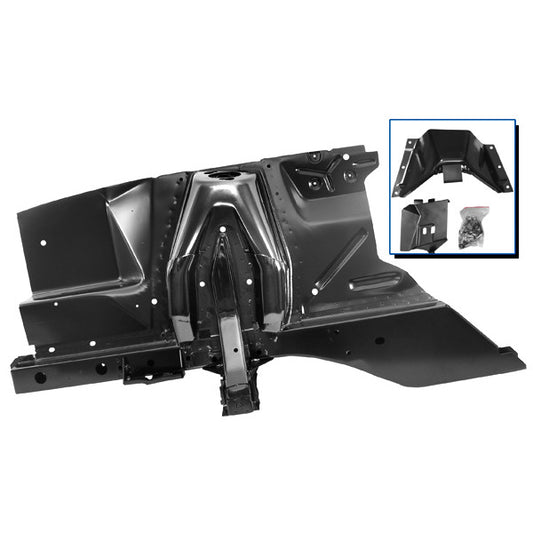 1967 1968 Ford Mustang Shock Tower & Apron Assembly - Right (Passenger) Side