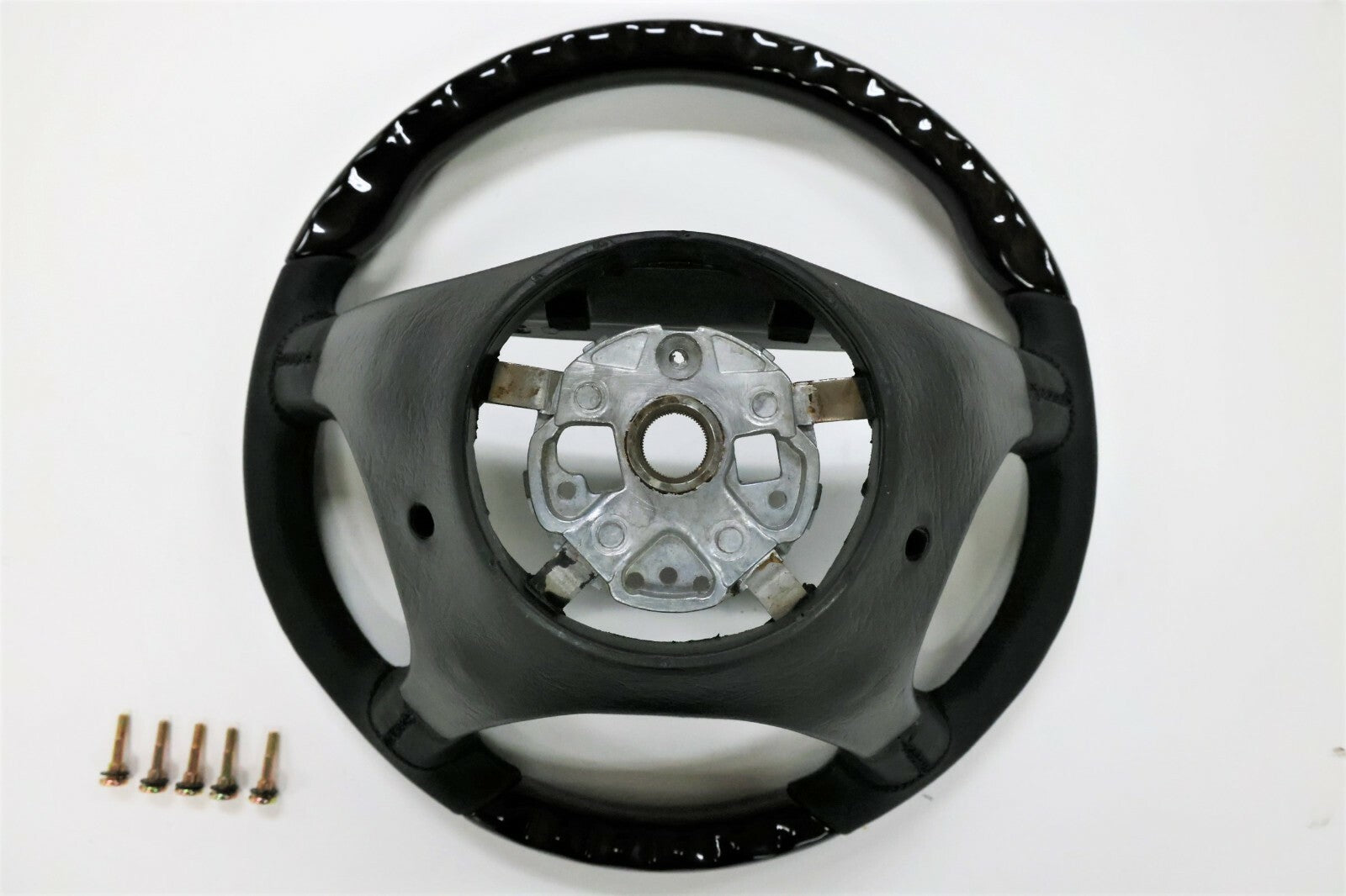 1999~2008 Mercedes Benz Steering Wheel Birdeye+Black Leather S Class V2 Style