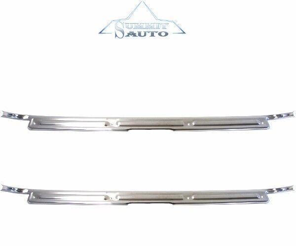 Chevy Pickup PU Truck Door Sill Scuff Plates STAINLESS - 2 Pieces / Right & Left