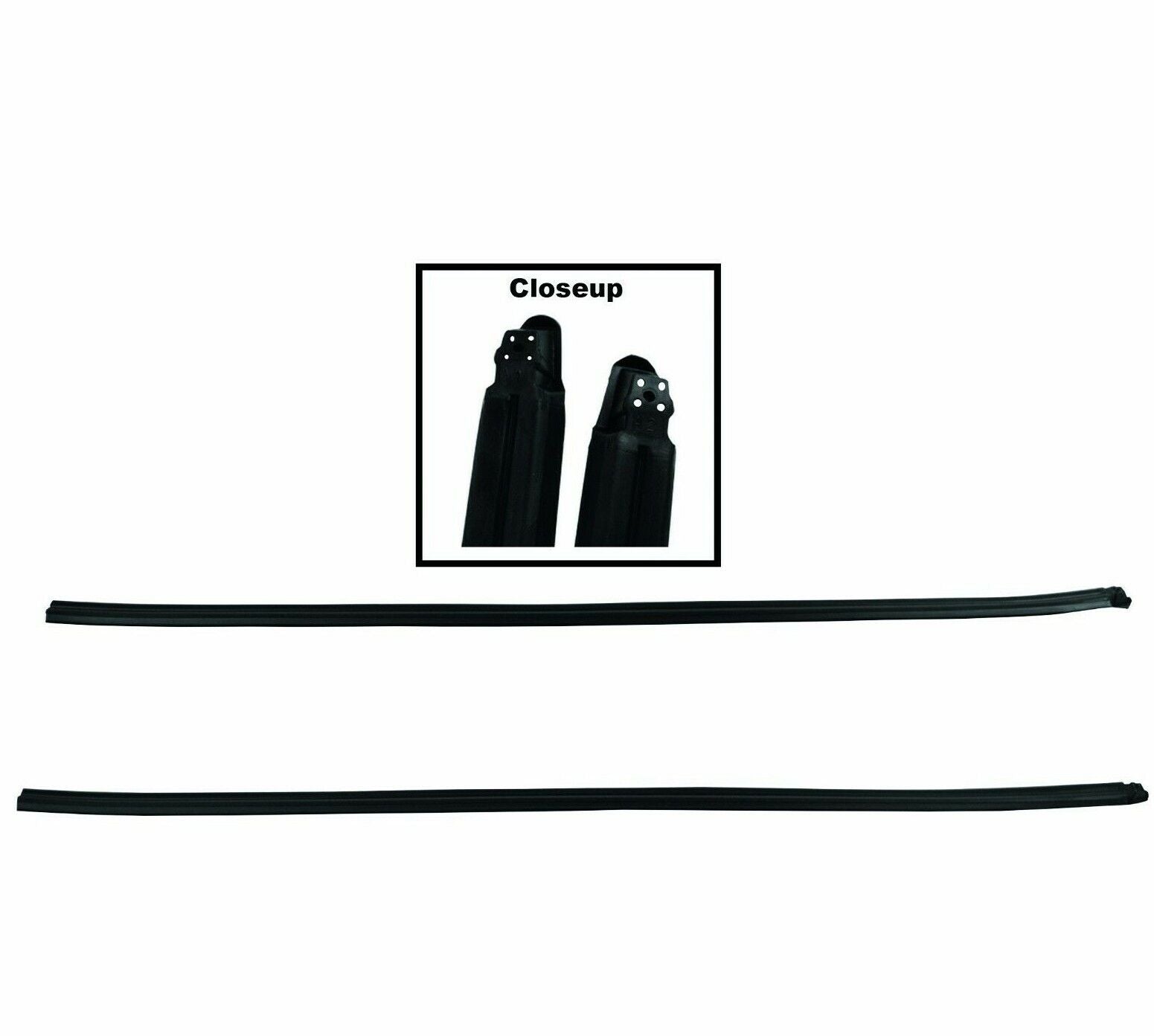 1964~1965 Chevelle Door Window Glass Run Channel Weatherstrip Seal Pair Dynacorn