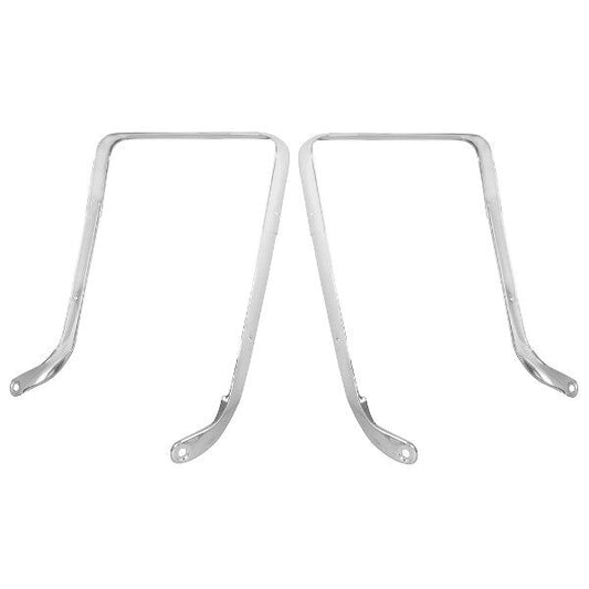 1965 Impala Front Bucket Seat Trim Molding Chrome Metal 6 Pcs For 2 Seats