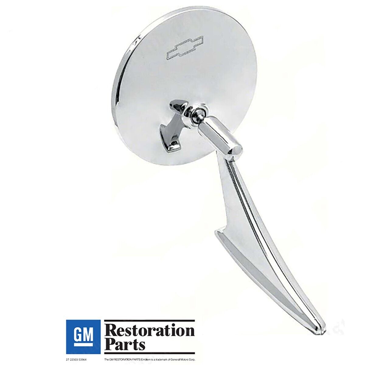 Outside Door Mirror w/Bow-Tie GM Licensed Camaro Chevelle El Camino Nova Impala