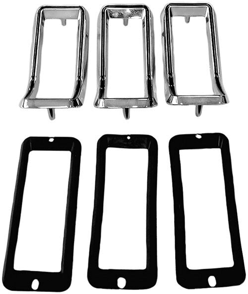 TAIL LAMP BEZEL 1968 W/SEAL & BOLTS MUSTANG