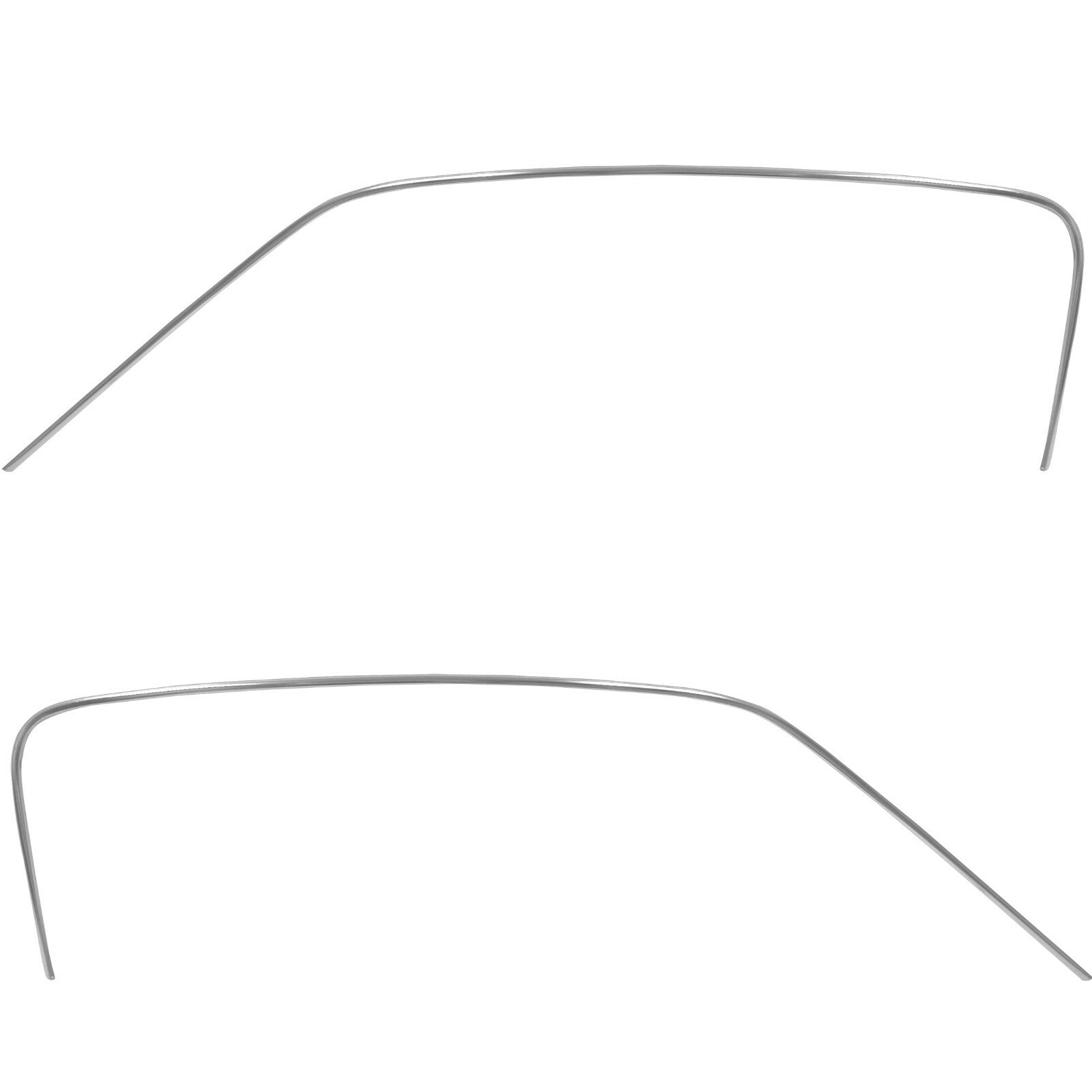 Drip Rail Moldings Pair 2 Pieces 1967~1968 Fastback Dyacorn