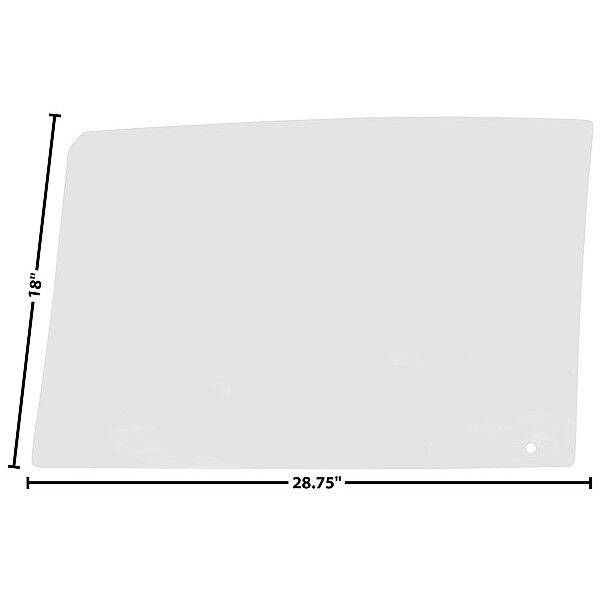 1968 Chevelle GTO Door Window Glass Clear Coupe/ Hardtop/ Convertible Right Side