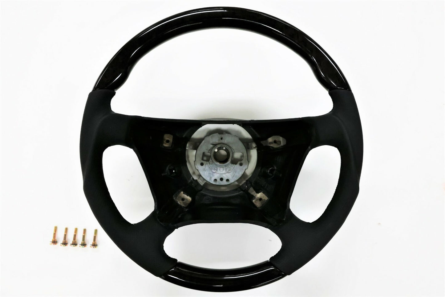 1999~2008 Mercedes Benz Steering Wheel Birdeye+Black Leather S Class V2 Style