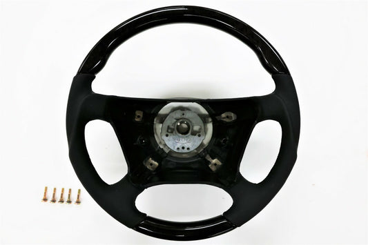 1999~2008 Mercedes Benz Steering Wheel Birdeye+Black Leather S Class V2 Style