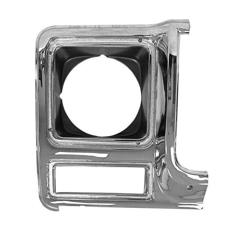 HEADLAMP DOOR RH SINGLE ROUND LAMP 1979-80 CHEVY TRUCK CHROME/SILVER