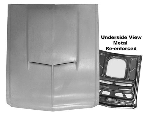 HOOD SMC W/STEEL FRAME 1967-68 MUSTANG