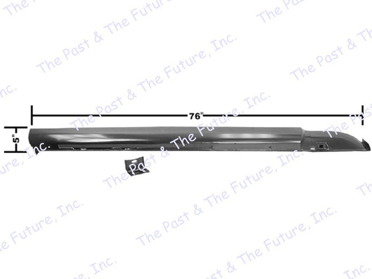 Complete Rocker Panel - Coupe / Fastback - Right MSRP6566-2R  Weld Through Prime