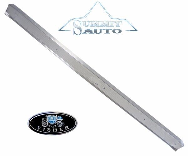 61 62 63 64 Impala Sill Scuff Plate w/ Body by Fisher Decal LH Left Driver Side