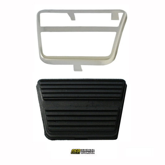 Camaro Chevy Truck Friebird GMC Truck Nova Manual Brake&Clutch Pedal Pad & Trim