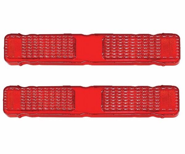 1968 68 Chevy Camaro Rally Sport RS Tail Lamp Lenses / Pair / 2 Pieces 