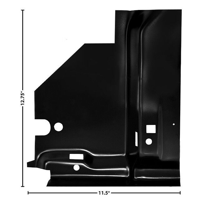 1968~1974 Nova Under Rear Seat Floor Pan Brace Left Side EDP Steel Dynacorn New