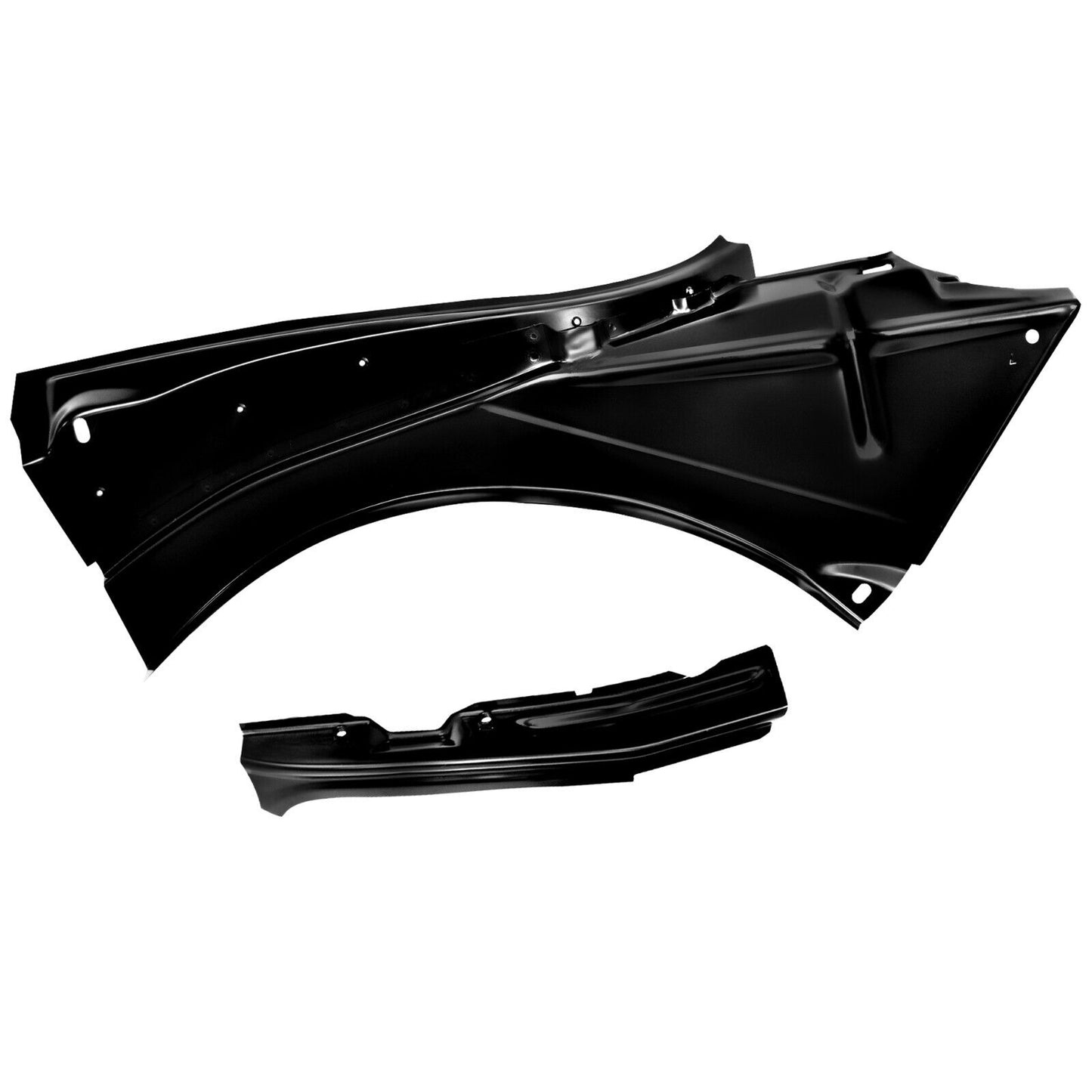 1967~1968 Camaro Firebird Quarter Panel Inner Brackets Convertible 2PC Left Side