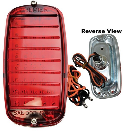 REAR TAIL LAMP ASSEMBLY 1960-66  CHEVROLET TRUCK RED (LED) FLEETSIDE