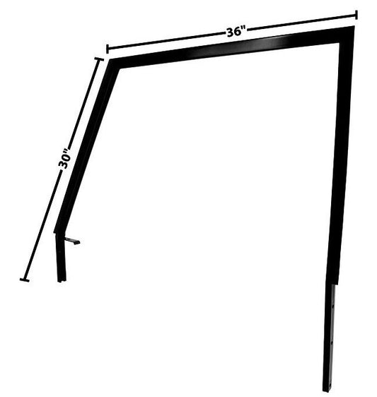 1966~1977 Bronco Door Window Frame EDP Coated Steel Left Side Dynacorn New