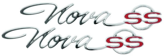 EMBLEM  1965 REAR QUARTER PANEL NOVA PAIR