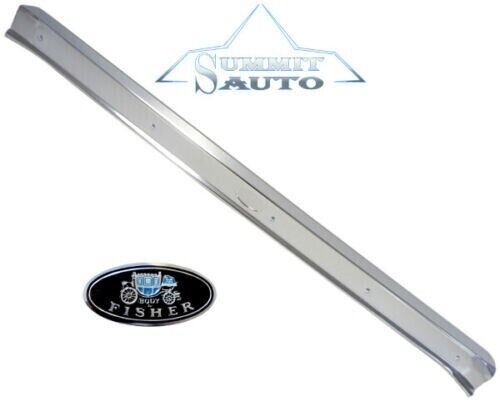 1965~1970 Impala Sill Scuff Plate w/ Body by Fisher Decal LH Left Driver Side