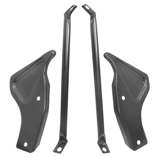REAR BUMPER BRACKETS  4 PCS SET  1966-67 CHEVROLET EL CAMINO