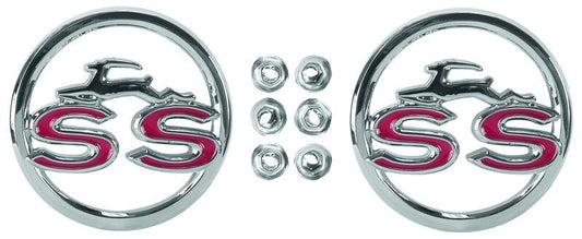 QUARTER PANEL EMBLEM (SS) 1963 IMPALA PAIR