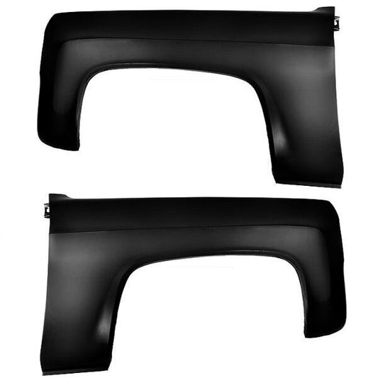 1973~1980 Chevy Pickup Truck Front Fender Panels No Marker Lamp Hole Pair EDP