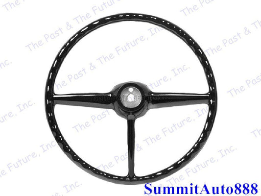 47 48 49 50 51 52 53 Chevy Pickup PU Truck Steering Wheel - Black CPSW4753-1