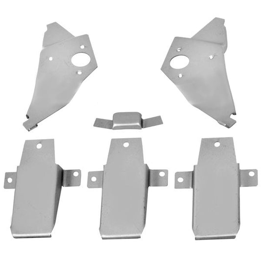 1967 68 Mustang Fastback Roof Bracket Set 6 Piece Weld Through Primer Dynacorn