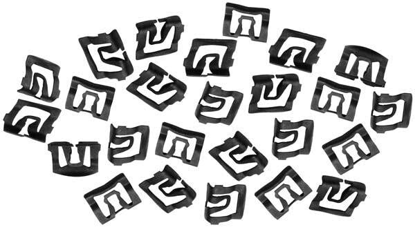 WINDSHIELD MOLDING CLIPS 1969-70 FORD MUSTANG / COUGAR 25 PCS SET