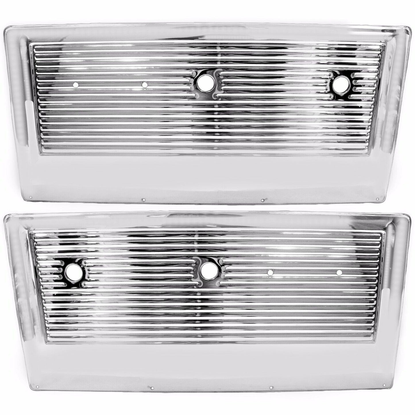 1967~1972 Chevy PU Pickup Truck Inner Door Panel Chrome Pair Right & Left Side