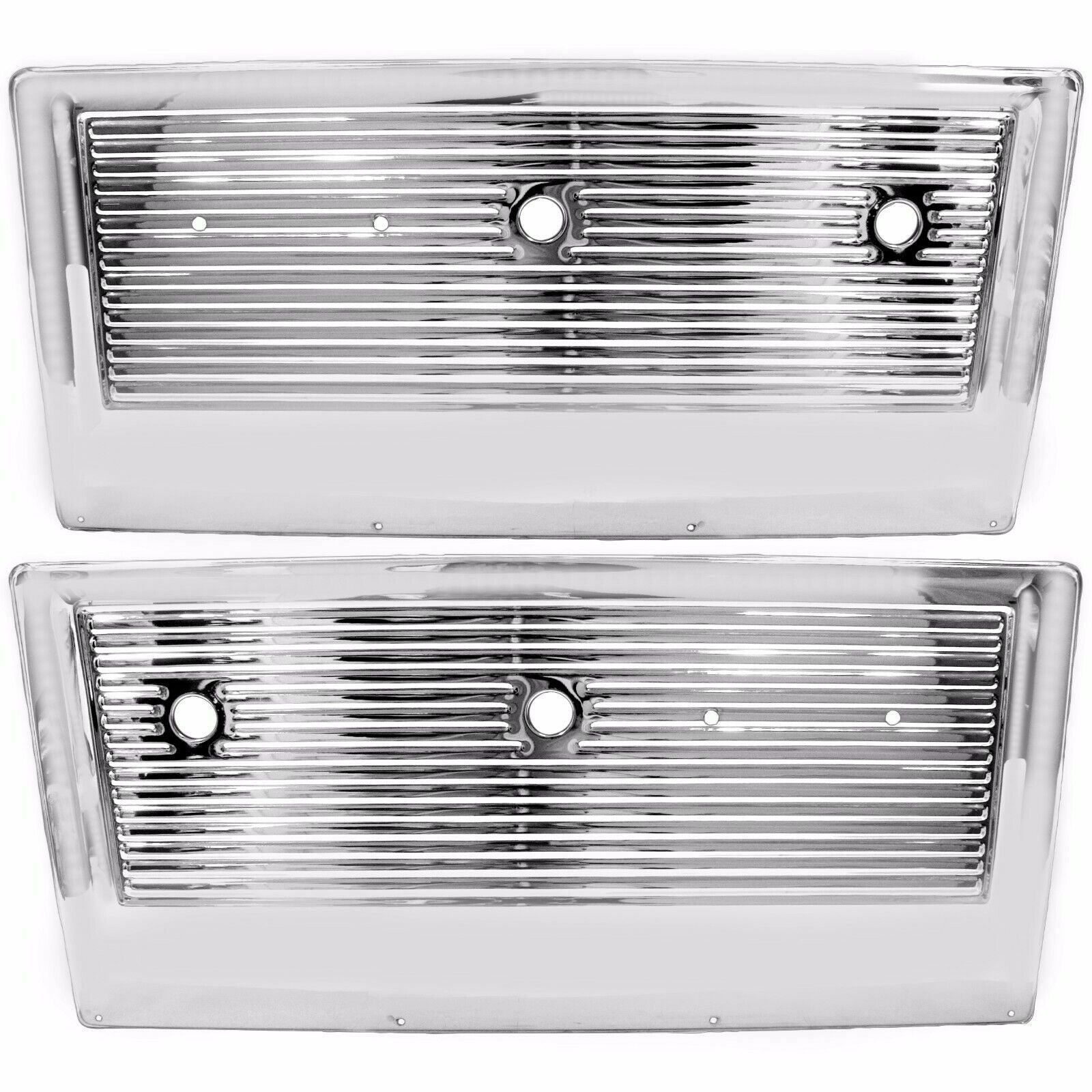 1967~1972 Chevy PU Pickup Truck Inner Door Panel Chrome Pair Right & Left Side