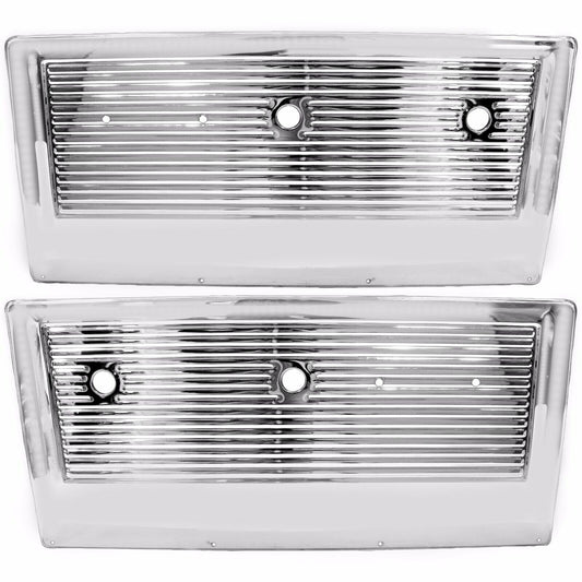 1967~1972 Chevy PU Pickup Truck Inner Door Panel Chrome Pair Right & Left Side