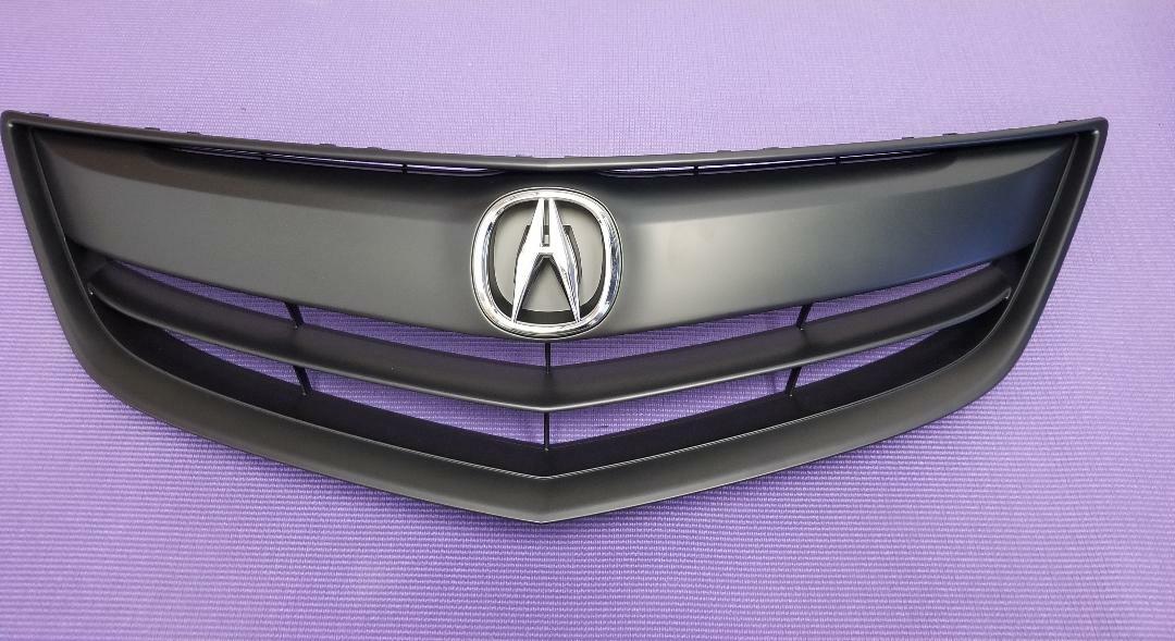 Fit ACURA ILX 2013 2014 2015 Front Upper Grill Grille w/ Emblem w Black Molding