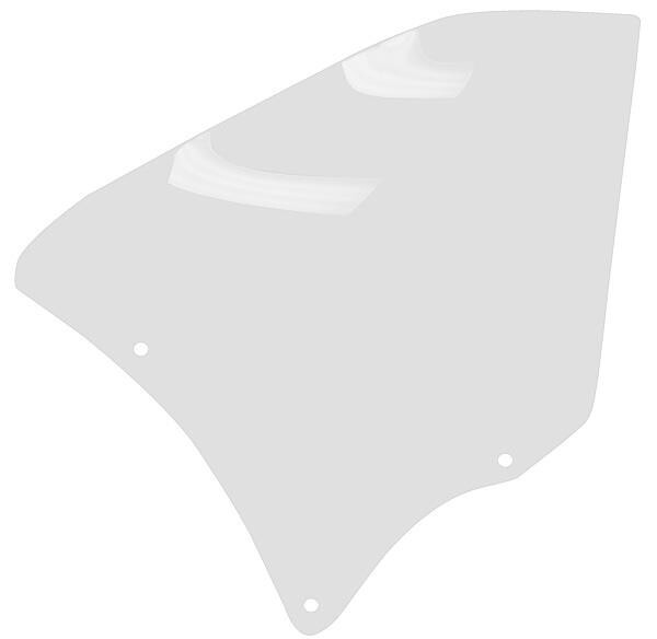 QUARTER GLASS LH 1966-67 CHEVELLE HT (ONLY)CLEAR GLASS