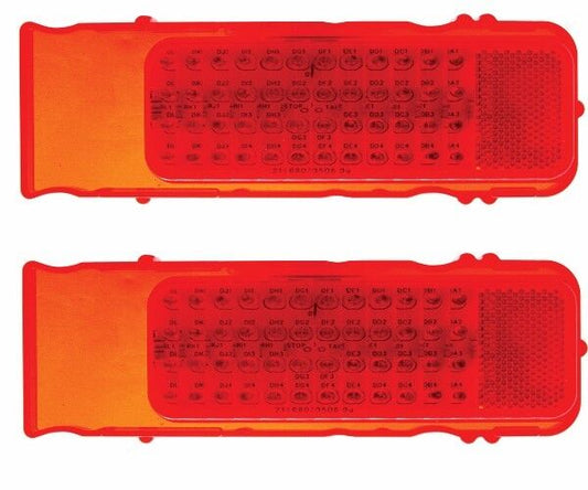 1968 68 Chevy Camaro Tail Lamp Light - Red Lens / 48 LED Lights / Pair / 2 PCS 