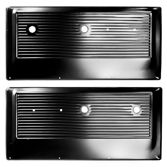 1967~1972 Chevy PU Pickup Truck Inner Door Panel Black Pair Right & Left Side
