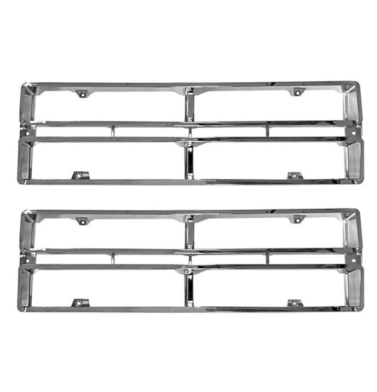 FRONT GRILLE CHROME PAIR 1972 FORD TRUCK