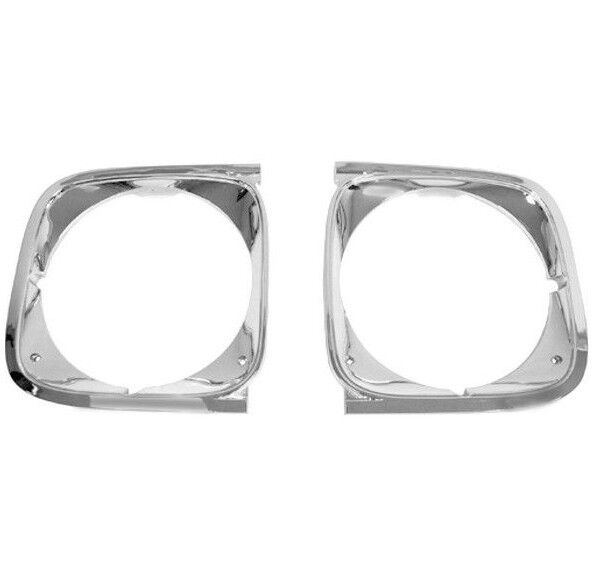 1972 Chevelle El Camino Headlight Bezels Chrome Pair Right & left Dynacorn