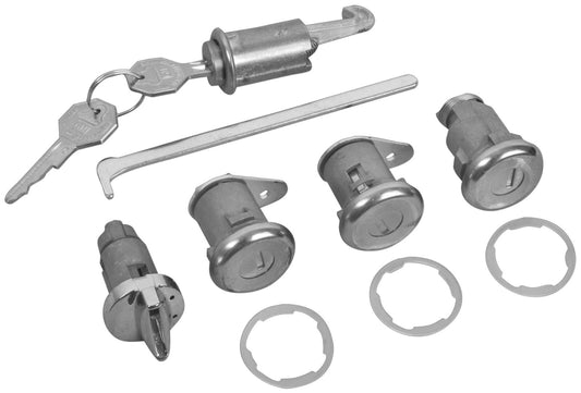 Lock Kit Original w/Short Cylinder, Ignition, Door, Glovebox, Trunk 19654 impala