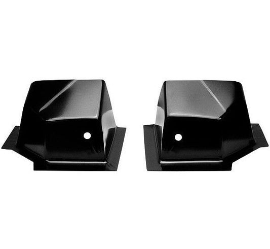 1966 1967 Nova Trunk Divider Package Shelf Anchor Supports Pair Dynacorn NEW