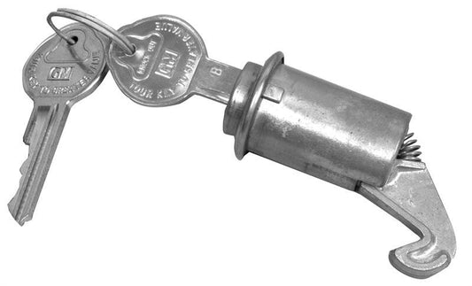LOCK KIT -TRUNK & GLOVEBOX LATER ROUND HEAD KEY 1962-65 NOVA