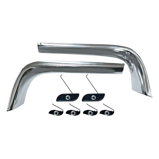 FRONT EYEBROW MOLDING 1969 MERCURY COUGAR PAIR W/CLIPS