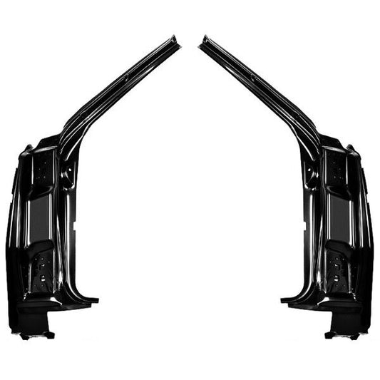 1966 Chevelle Door Frame Hinge Jamb Pillar Windshield Post Assembly Pair Dii