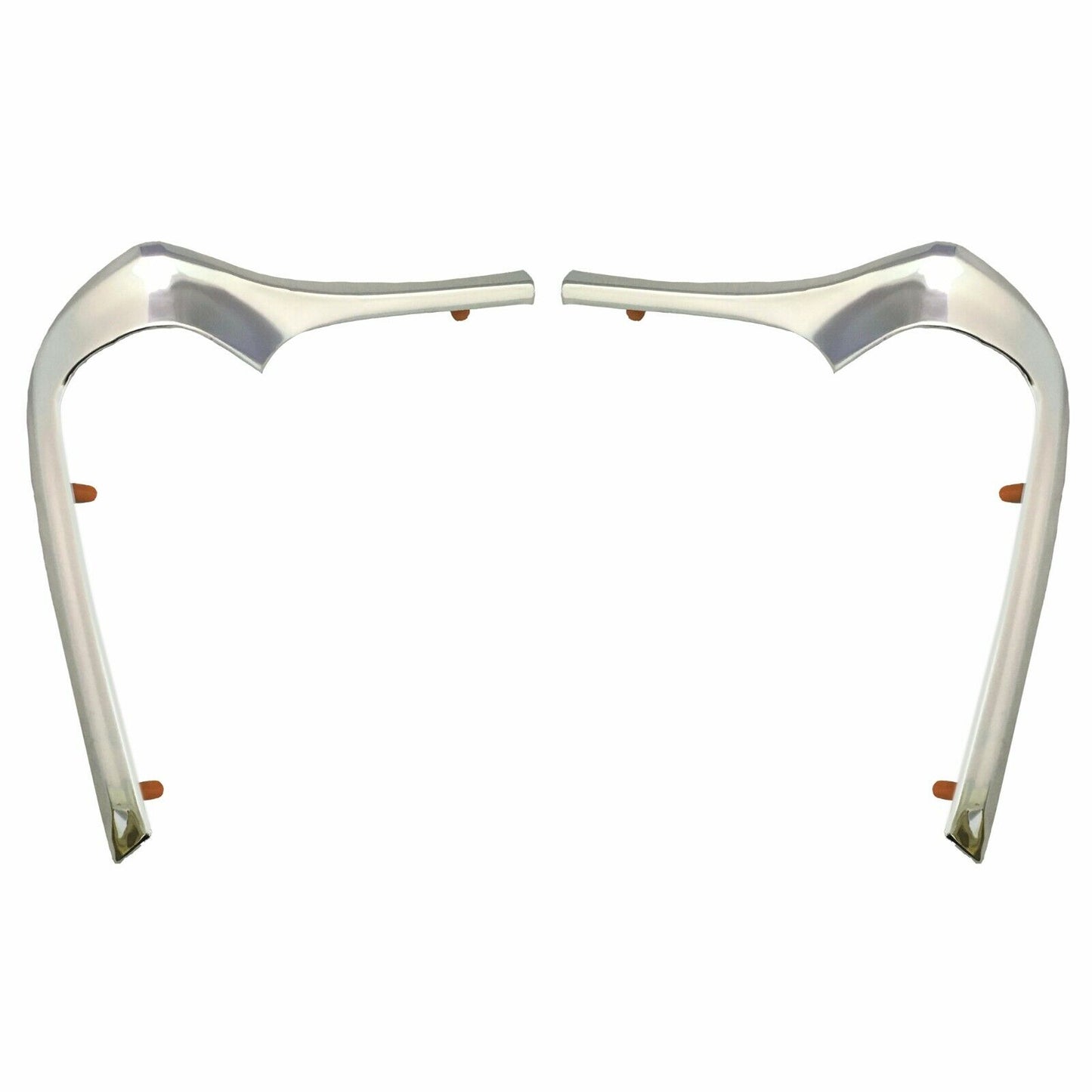 1968~1972 Nova Front Fender Grille Corner Eyebrow Moldings 2 PCS Right & Left