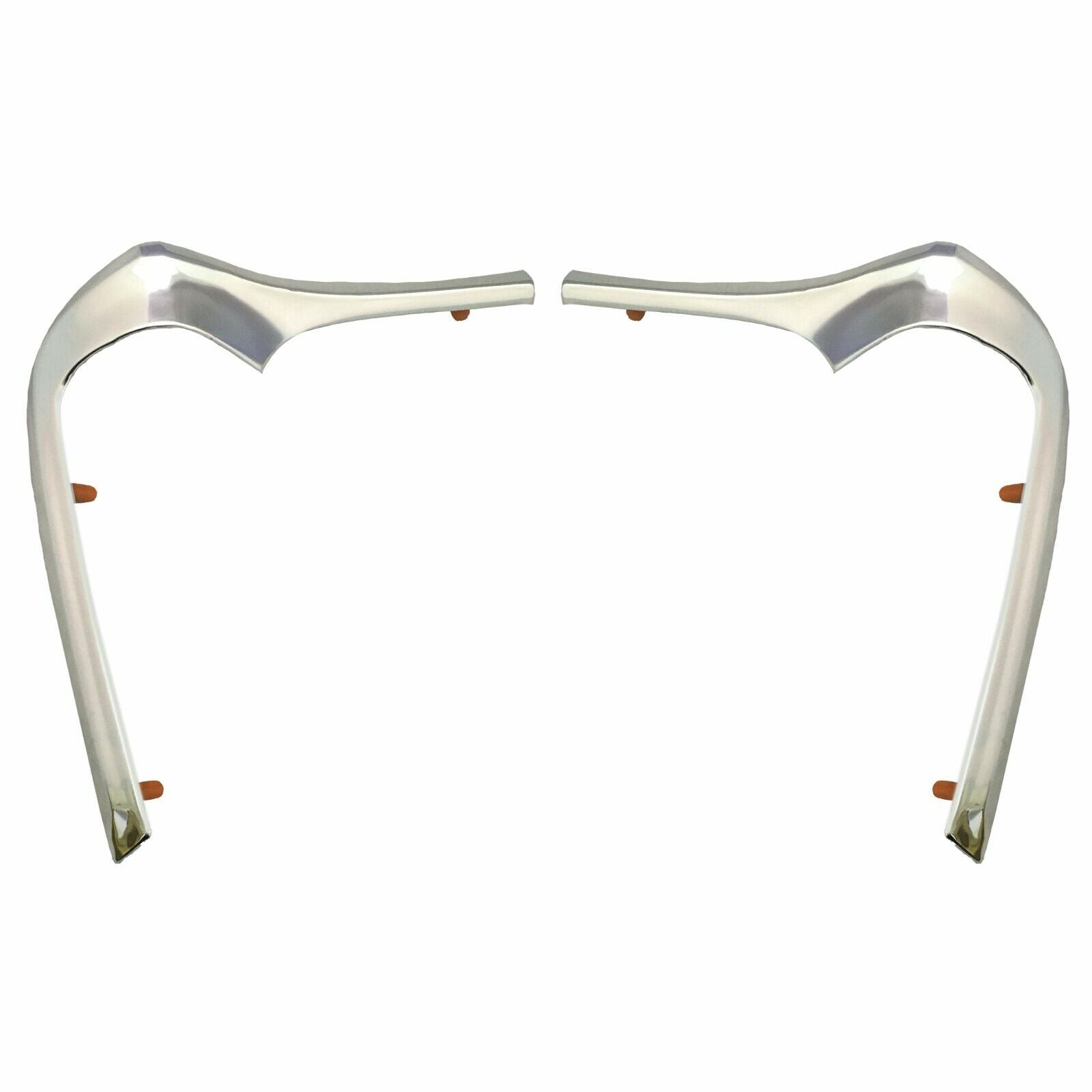 1968~1972 Nova Front Fender Grille Corner Eyebrow Moldings 2 PCS Right & Left