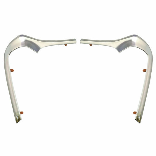 1968~1972 Nova Front Fender Grille Corner Eyebrow Moldings 2 PCS Right & Left