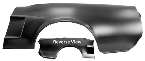 QUARTER PANEL LH DRIVER SIDE 1968 FORD MUSTANG CONVERTIBLE W/O LOUVER& LAMP HOLE