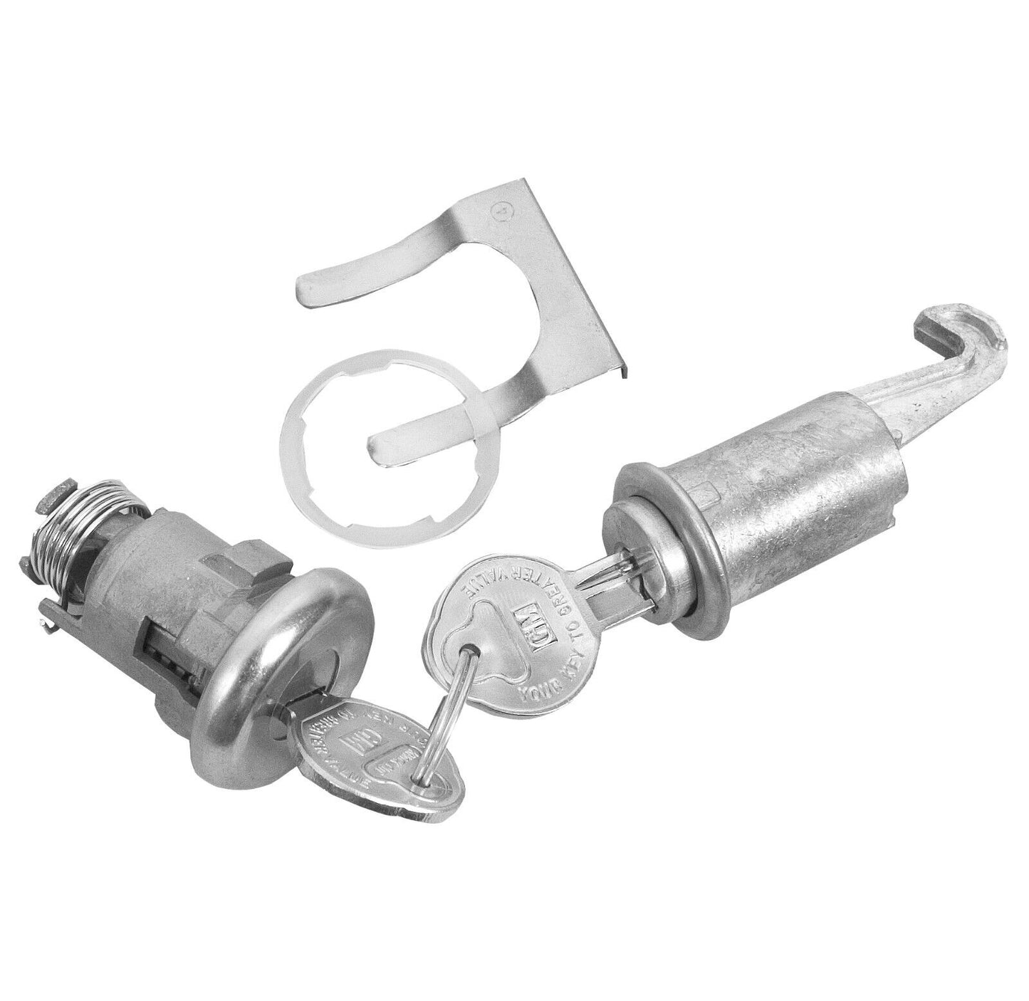 1967 Camaro Impala Nova Glove Box Trunk Original Lock Kit Pear Head Key CALS67-9